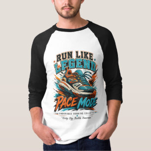 Camiseta Zapato Deportivo Retro Modo Leyenda Corriendo Arte