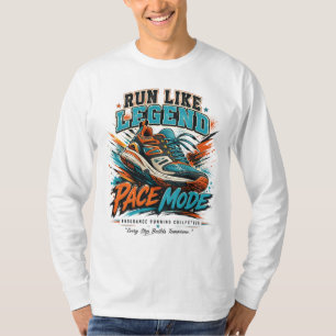 Camiseta Zapato Deportivo Retro Modo Leyenda Corriendo Arte