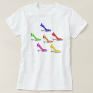 CAMISETA ZAPATOS COLORIDOS DE ALTO COLOR (COLORES DE LA BAN
