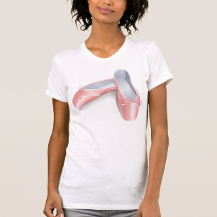 Camiseta Zapatos de baile elegantes de color rosa Zapatos d