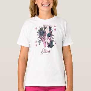Camiseta Zapatos de ballet personalizados
