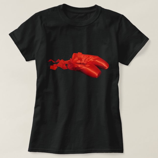 Camiseta Zapatos de ballet rojo (Diseño del anverso)
