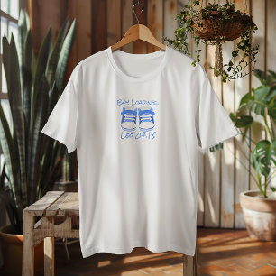 Camiseta Zapatos de bebé azul claro para el primer día de l