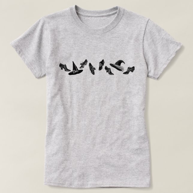 Camiseta Zapatos de brujería (Diseño del anverso)