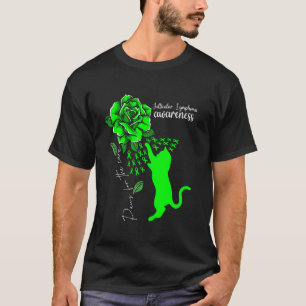 Camiseta Zapatos De Gato Rosa Para La Curación Linfoma Foli