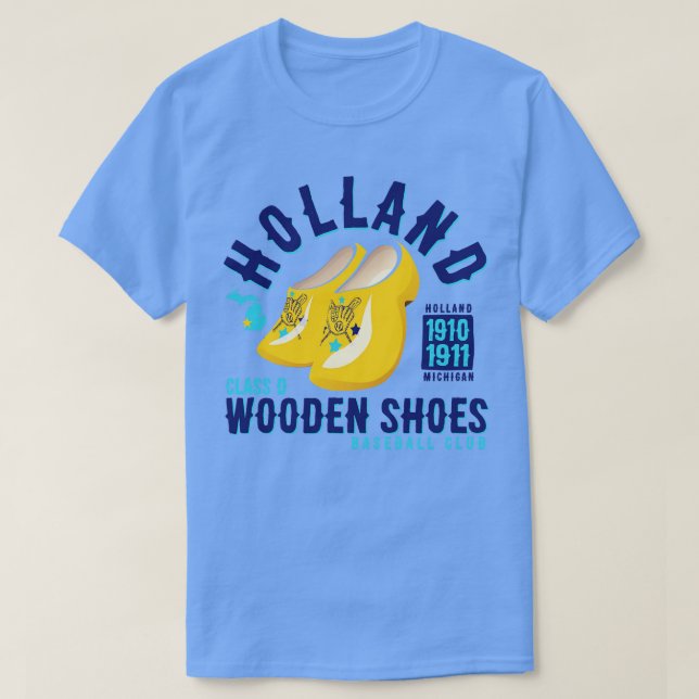 Camiseta Zapatos de madera de Holland (Diseño del anverso)