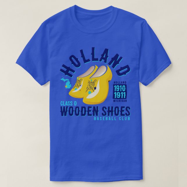 Camiseta Zapatos de madera de Holland (Diseño del anverso)