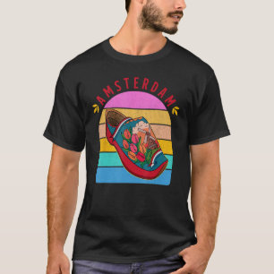 Camiseta zapatos de madera holandeses zuecos Holanda Holand