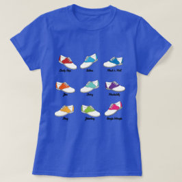 Camiseta Zapatos de silla de montar en color con el tipo de