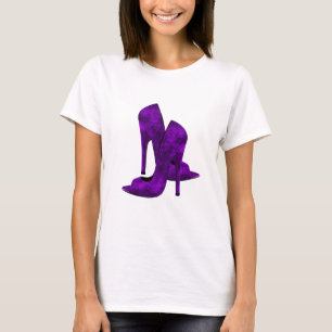 Camiseta Zapatos morados de tacón alto