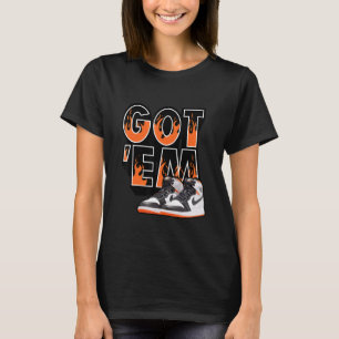 Camiseta Zapatos Tienen Em Sneaker Match 1 Og Electro Orang