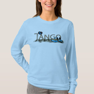 Camiseta Zapatos y gorra del tango con el piso