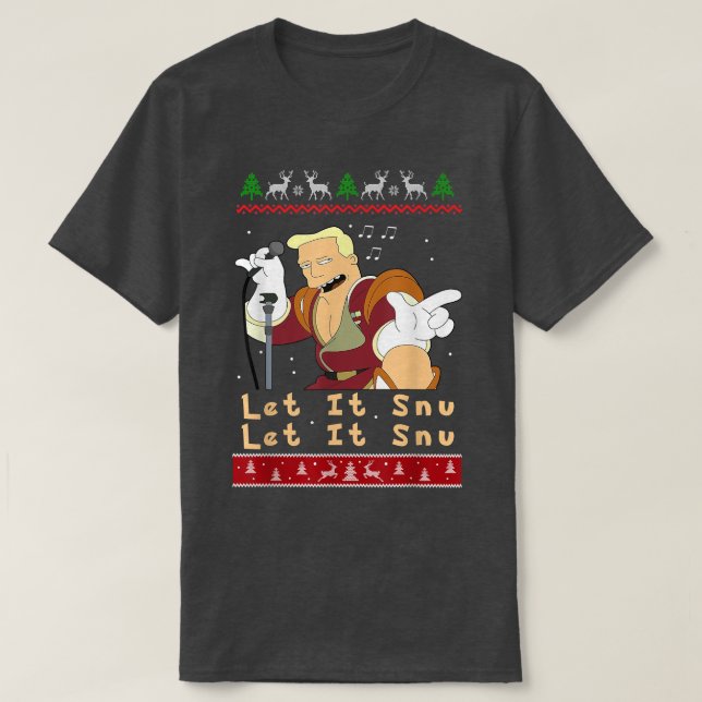 Camiseta Zapp Brannigan deja que los Navidades sean singula (Diseño del anverso)