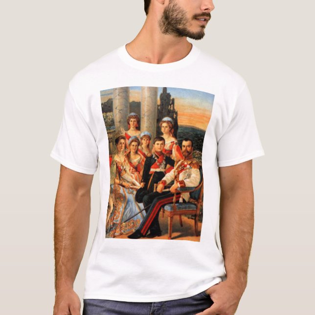Camiseta Zar Nicolás II y familia (Anverso)