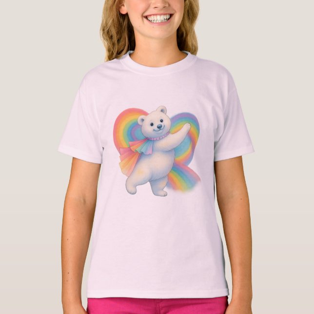 Camiseta Zarah the Dancing Polar Bear • Kids T-Shirt (Paste (Anverso)