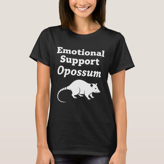 Camiseta Zarigüeya de Apoyo Emocional (Anverso)