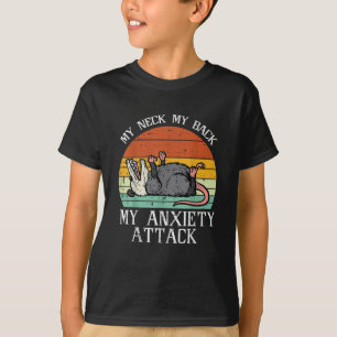 Camiseta Zarigüeya Mi Cuello De Vuelta Ataque De Ansiedad C