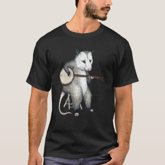 Camiseta Zarigüeya tocando banjo guitarra Zarigüeya en vivo