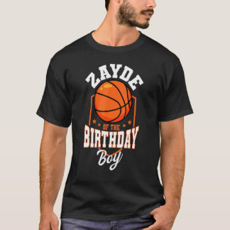 Camiseta Zayde De Bday Boy Basketball Theme Bday Pa