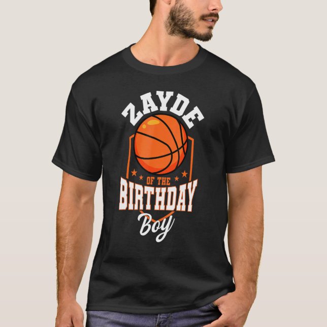 Camiseta Zayde De Bday Boy Basketball Theme Bday Pa (Anverso)