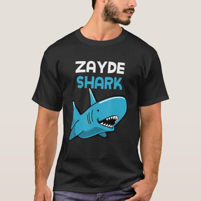 Camiseta Zayde Shark Funny Family (Anverso)
