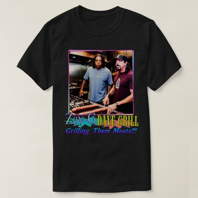Camiseta ZayG y Dave Grill Grilling Them Meats (Diseño del anverso)