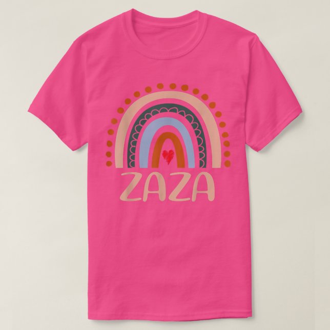Camiseta Zaza Abuela arcoiris linda Día de la Madre gracios (Diseño del anverso)
