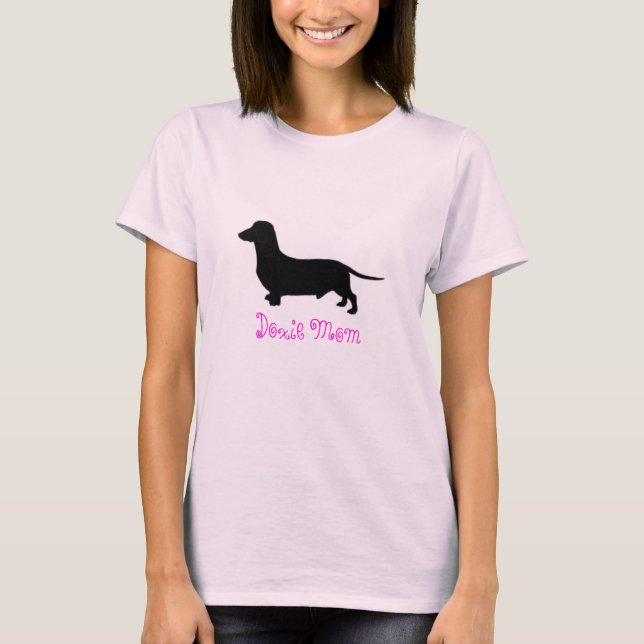 Camiseta zazzle1, mamá de Doxie (Anverso)