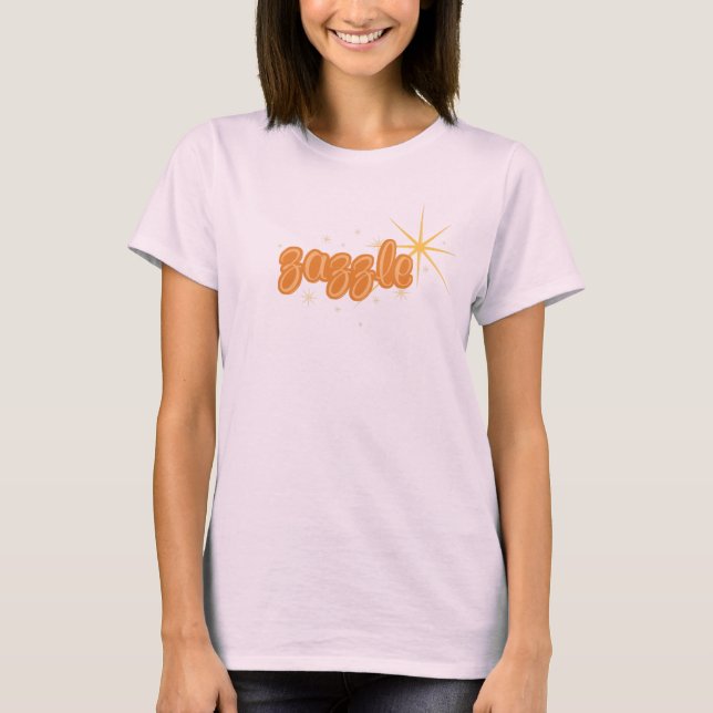 Camiseta ¡Zazzle Bubbly! (Anverso)