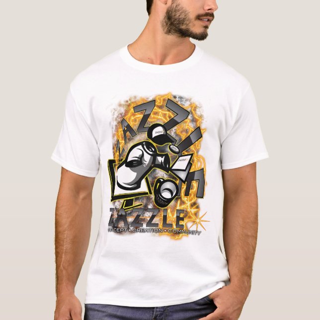 Camiseta Zazzle - concepto * creación * comunidad (Anverso)