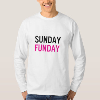 Camiseta Zazzle Estilo Rosa Unisex Domingo Funday LS Tee