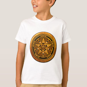 Camiseta Zazzle - Pentáculo-noback masculino del oro