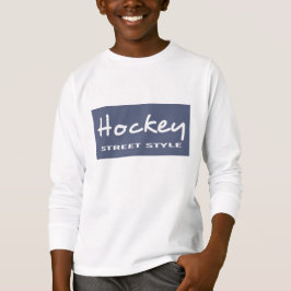 Camiseta Zazzle Unisex Niños Hockey LS Tee