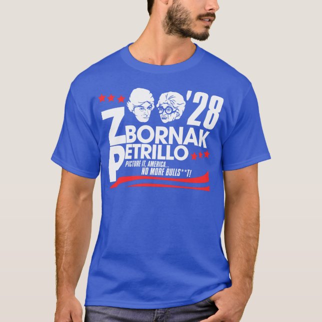 Camiseta Zbornak y Petrillo para la presidencia 2028 (Anverso)