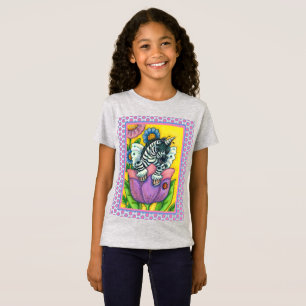 Camiseta ZEBO WHIMSYNICKER, Fantasía UNICORN DE ZEBRA
