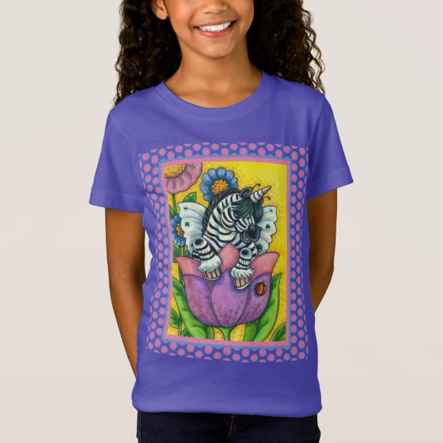 Camiseta ZEBO WHIMSYNICKER, Fantasía UNICORN DE ZEBRA (Anverso)