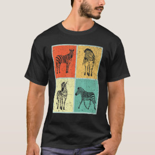 Camiseta Zebra africana de azúcares del arte pop