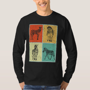 Camiseta Zebra africana de azúcares del arte pop