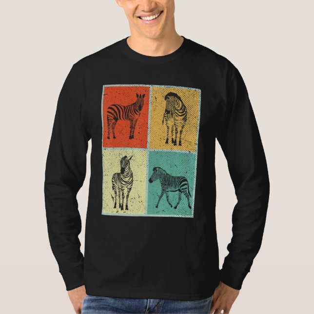 Camiseta Zebra africana de azúcares del arte pop (Anverso)