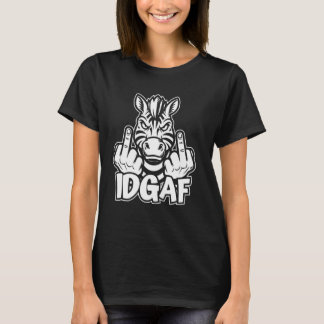 Camiseta Zebra - Animal africano Wildlife Stripes Idgaf
