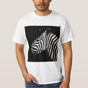 Camiseta Zebra Black and White Strips Animal