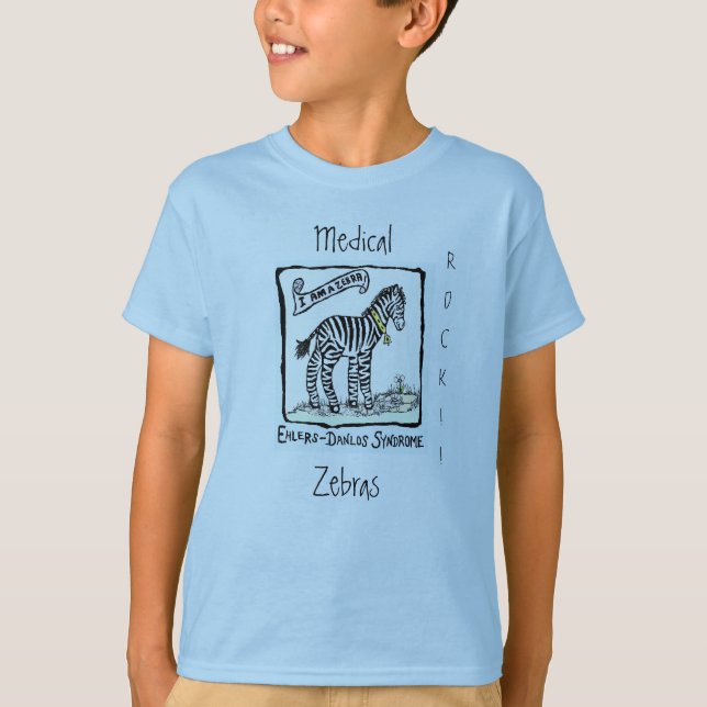 Camiseta Zebra-EDS, Médico, Zebras, ROCK!! (Anverso)