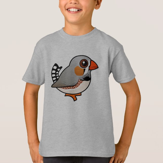 Camiseta Zebra Finch Birdorable (Anverso)