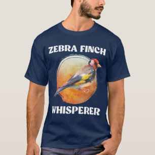 Camiseta Zebra Finch Whisperer Bird Lover Finches Bird frit