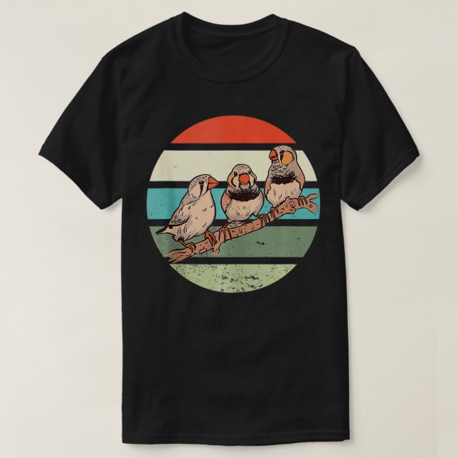 Camiseta Zebra Finches (Diseño del anverso)