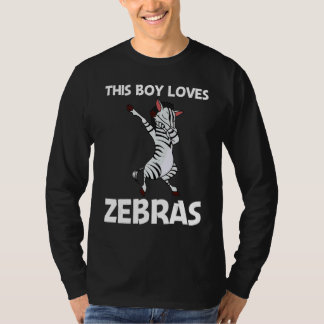 Camiseta Zebra For Boys Kids African Zoo Animal