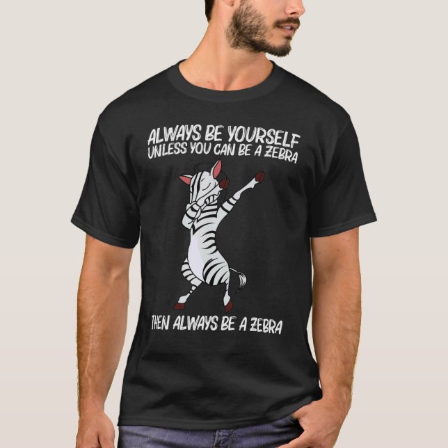 Camiseta Zebra For Men Women African Zoo Animal  5 (Anverso)