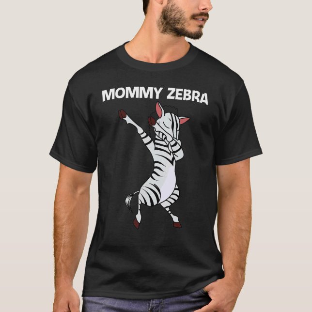 Camiseta Zebra For Women Mom African Zoo Animal   (Anverso)
