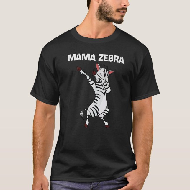 Camiseta Zebra For Women Mom African Zoo Animal   1 (Anverso)