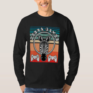 Camiseta Zebra Gamer No Puede Escucharte Estoy Jugando Zebr